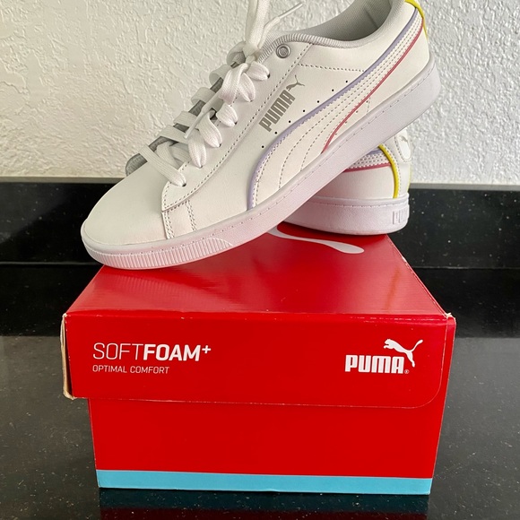 Puma | Shoes | Puma White Leather Sneakers | Poshmark
